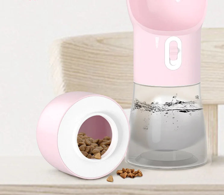 Portable Dog Water Bottle with Drinking Bowl