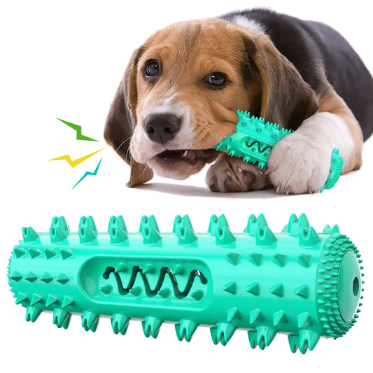 Vocal Pet Dog Teething Stick and Toothbrush Toy