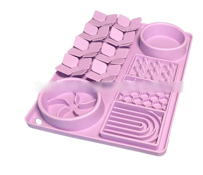 Pet Slow Feeder Bowl with Cup