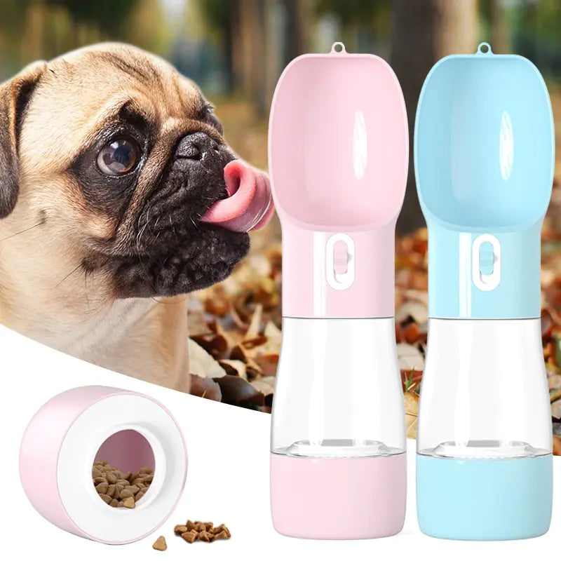 Portable Dog Water Bottle with Drinking Bowl