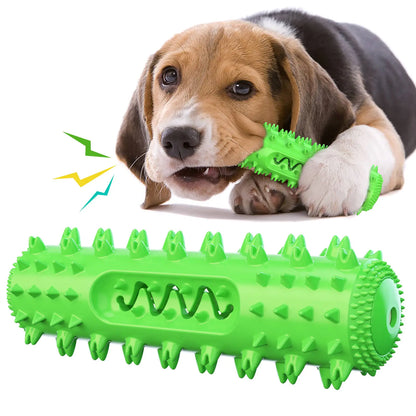 Vocal Pet Dog Teething Stick and Toothbrush Toy